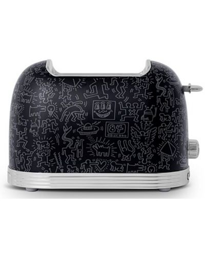Тостер Schneider - Keith Haring, 815W, 6 степени, черен - 2