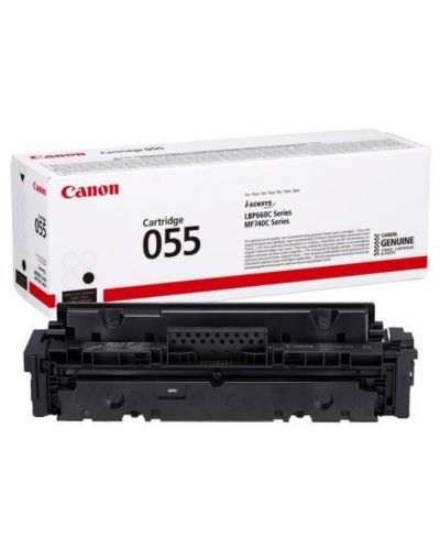 Тонер касета Canon - CRG-055, за i-SENSYS MF74x/LBP66x, черна - 1