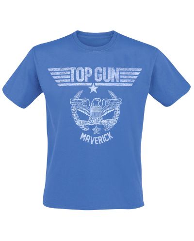Тениска Top Gun Eagle Outline, синя, размер S