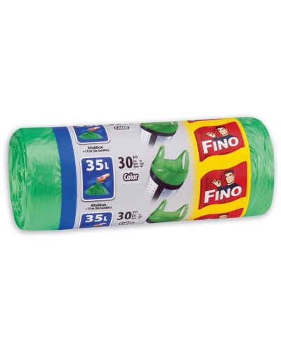 Торби за отпадъци Fino - Color, 35 L, 30 броя, зелени - 1
