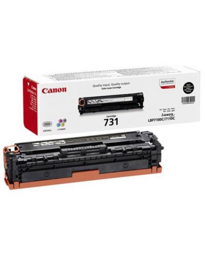 Тонер касета Canon - CRG-731, за i-SENSYS LBP7100C/7110C, черна - 1