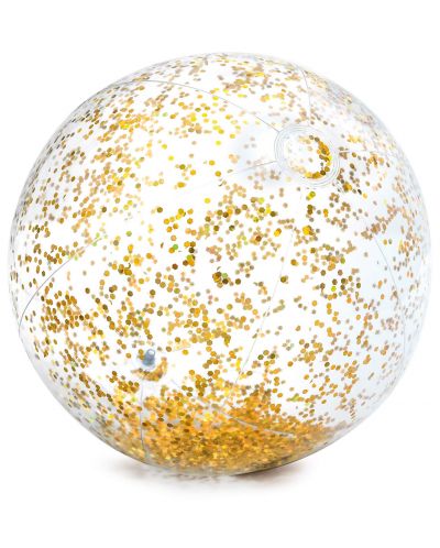 Надуваема топка Intex - Със златист брокат, Ø 71 cm - 1