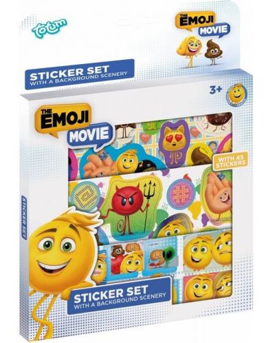 Комплект стикери emoji - 45 бр - 1