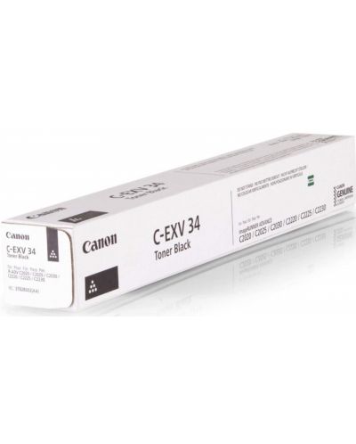 Тонер касета Canon - C-EXV 34, за imageRunner ADVANCE 2020C/2030C, черна - 1