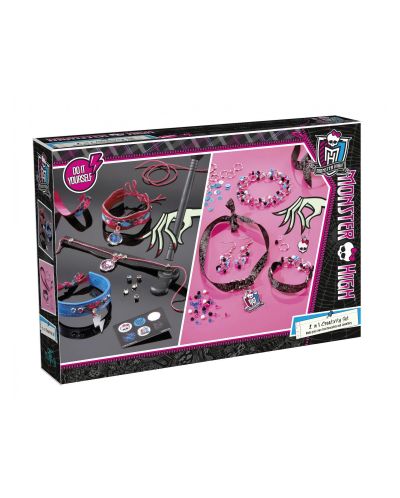 Творчески комплект Totum Monster High 2 в 1 - Направи си сам, Гривни и бижута