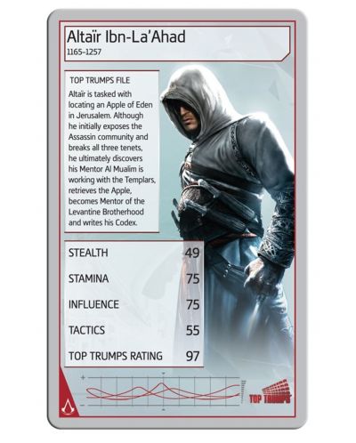 Игра с карти Top Trumps - Assassin's Creed - 2