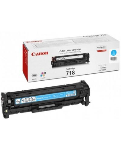 Тонер касета Canon - CRG-718, за i-SENSYS LBP7200, cyan - 1