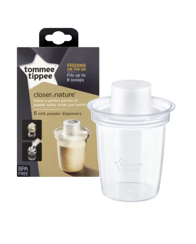 Tommee Tippee Комплект диспенсъри за адаптирано сухо мляко, 6 бр - 1