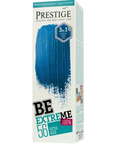 Prestige Be Extreme Тонер за коса, Ултра син, 56, 100 ml - 1