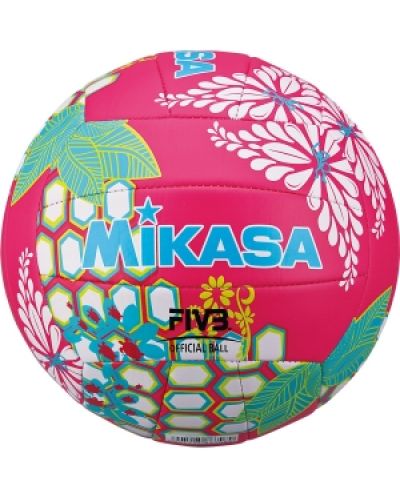 Топка за плажен волейбол Mikasa - размер 5, розова - 1