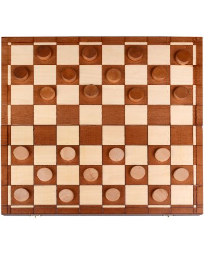 Игрален комплект Sunrise 3 в 1 - Шах, табла и шашки - 2