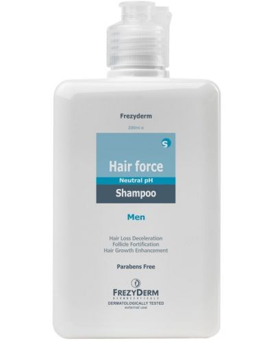 FrezyDerm Тонизиращ шампоан за мъже Hair Force, 200 ml - 1