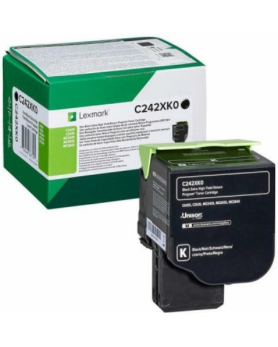 Тонер касета Lexmark - C242XK0, за C2425dw/C2535dw, Black - 1
