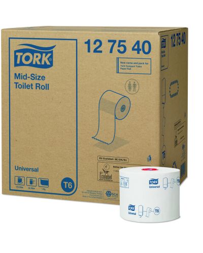 Тоалетна хартия Tork - Mid-size Universal, T6, 27 х 135 m - 1