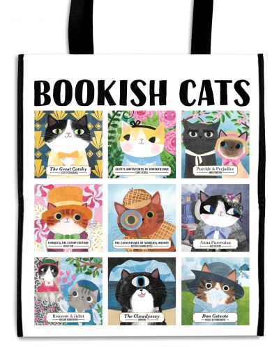 Торба Bookish Cats Reusable Shopping Bag - 1