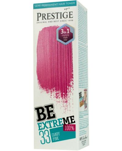 Prestige Be Extreme Тонер за коса, Бонбонено розов, 33, 100 ml - 1