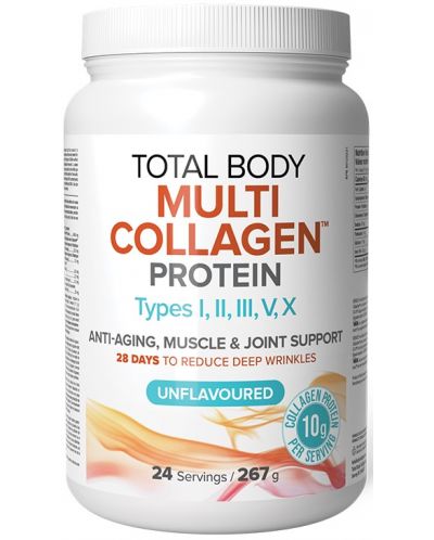Total Body Multi Collagen, неовкусен, 267 g, Natural Factors - 1
