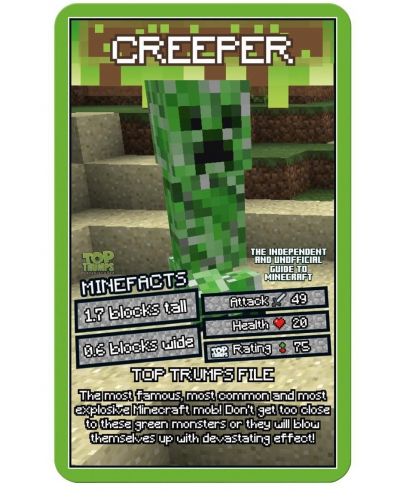 Игра с карти Top Trumps - Independent & Unofficial Guide to Minecraft - 3