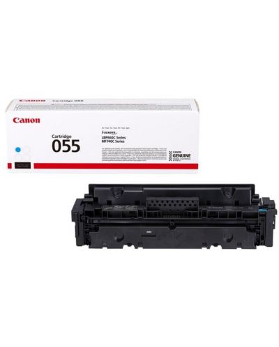 Тонер касета Canon - CRG-055, за i-SENSYS MF74x/LBP66x, cyan - 1