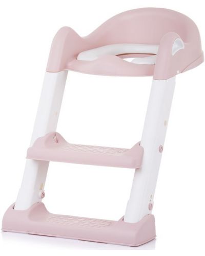 Тоалетна седалка със стълба Chipolino - Типи, розова - 1