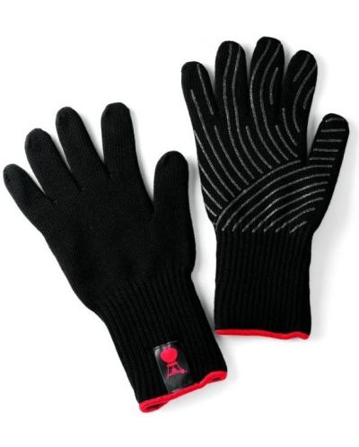 Топлоустойчиви ръкавици за барбекю Weber - S/M размер, черни - 1