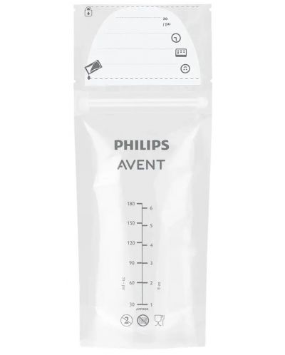 Торбички за съхранение на кърма Philips Avent, 25 броя