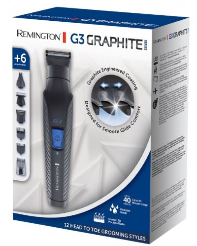 Тример Remington - PG3000 Graphite G3, черен - 3