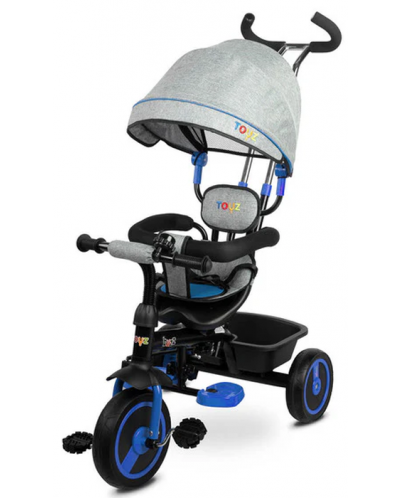 Триколка с родителски контрол Caretero Toyz - Buzz, синя - 2