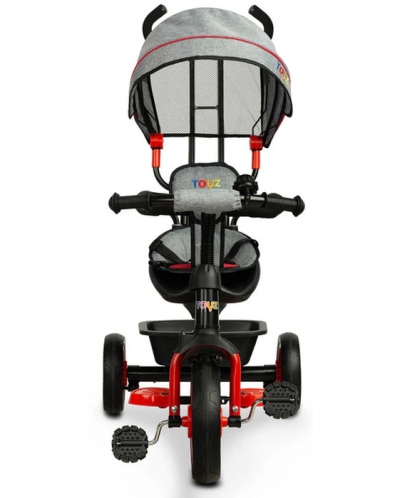 Триколка с родителски контрол Caretero Toyz - Buzz, червена - 3