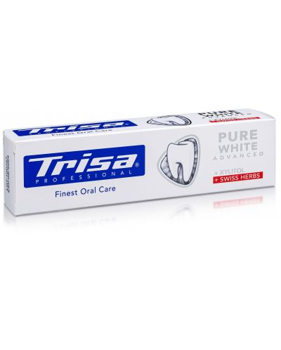 Trisa Паста за зъби Pure White, Xylitol, 75 ml - 1