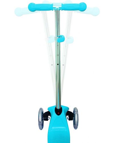 Тротинетка-триколка Globber Primo Lights - Светлосиня, със светещи колела и регулируема височина - 4