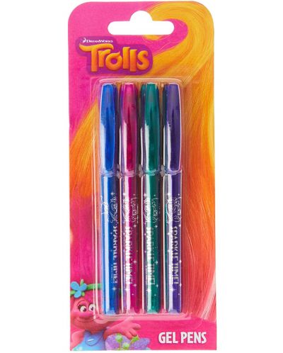 Гел химикалки Trolls Gel Pens - 1