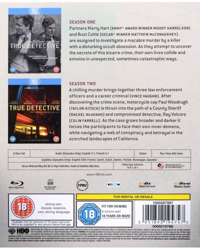 True Detective - The Complete First & Second Season (Blu-Ray) - 2