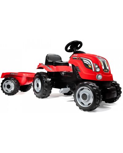Детски трактор с педали Smoby - Farmer XL, червен - 1