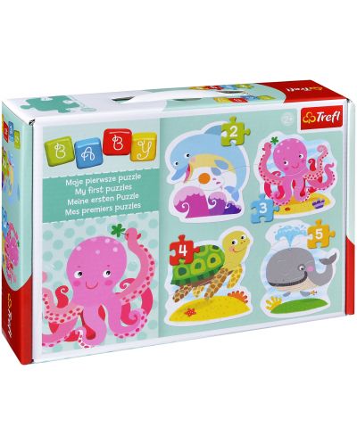Бебешки пъзел Trefl Baby 4 в 1 - В океана