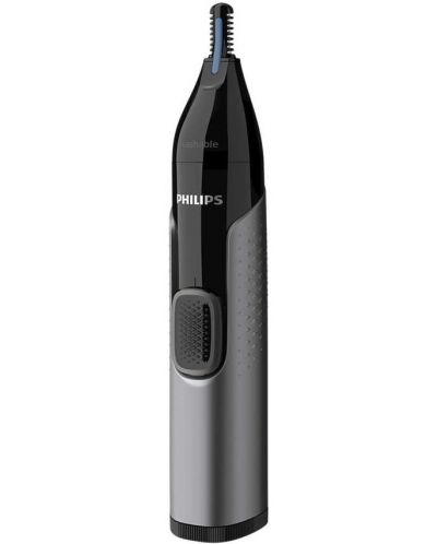 Тример за нос, уши и вежди Philips - Series 3000 NT3650/16, сив - 3