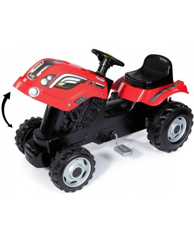 Детски трактор с педали Smoby - Farmer XL, червен - 2