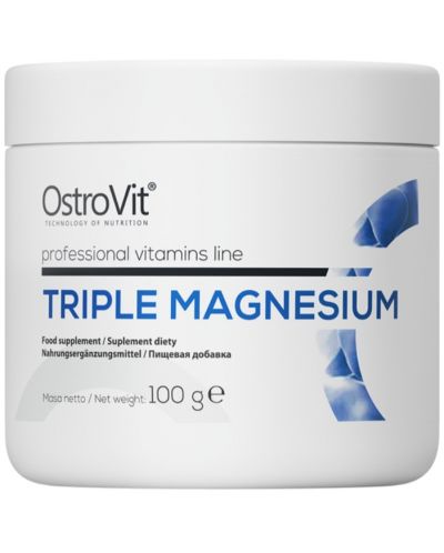 Triple Magnesium Powder, 100 g, OstroVit - 1