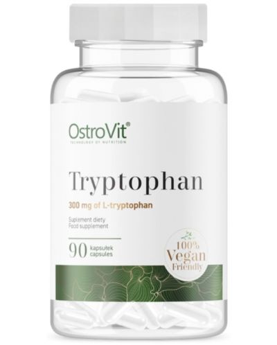 Tryptophan, 300 mg, 90 капсули, OstroVit - 1