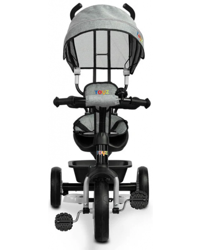 Триколка с родителски контрол Caretero Toyz - Buzz, сива - 3