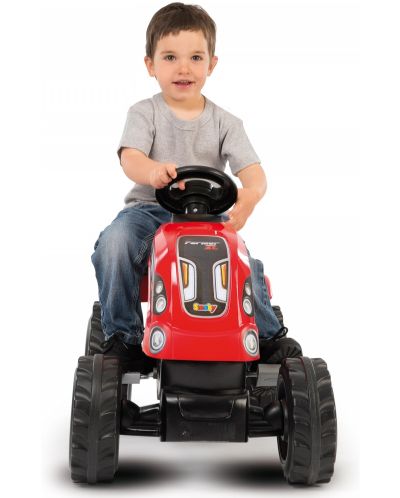 Детски трактор с педали Smoby - Farmer XL, червен - 5