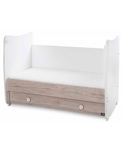 Трансформиращо се легло Lorelli - Dream, 70 х 140 cm, бяло/светъл дъб  - 5