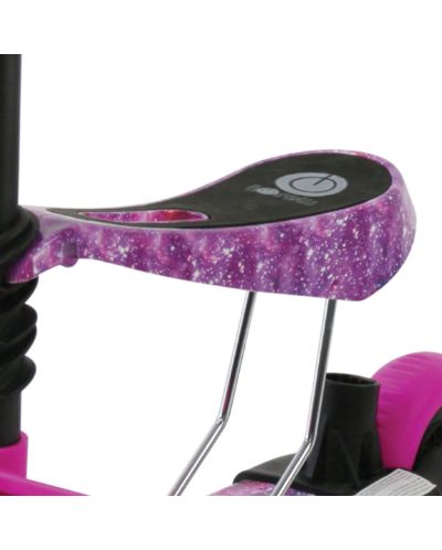 Тротинетка със седалка Lorelli - Draxter Plus Pink Galaxy - 6