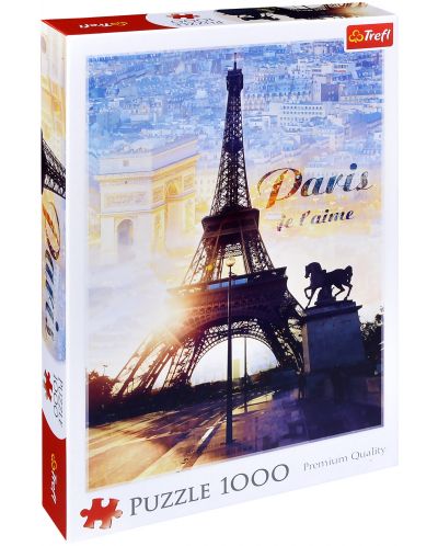 Пъзел Trefl от 1000 части - Париж призори - 1