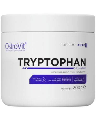 Tryptophan Powder, неовкусен, 200 g, OstroVit - 1