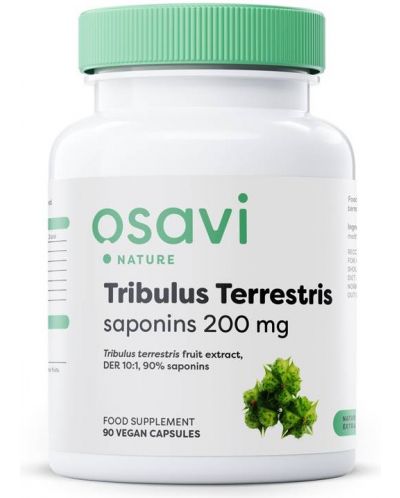 Tribulus Terrestris Saponins, 200 mg, 90 капсули, Osavi - 1