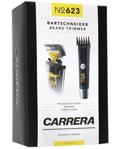 Тример за брада Carrera - Professional No.623, черен/сив - 8