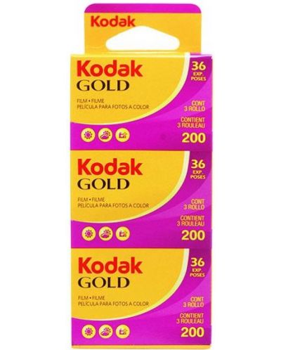 Филм Kodak - Gold 135, ISO 200, 36exp, 3бр. - 1