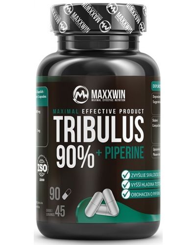 Tribulus 90% + Piperine, 90 капсули, Maxxwin - 1