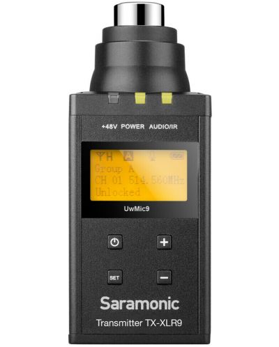 Трансмитер Saramonic - TX-XLR9, за UwMic9, черен - 1